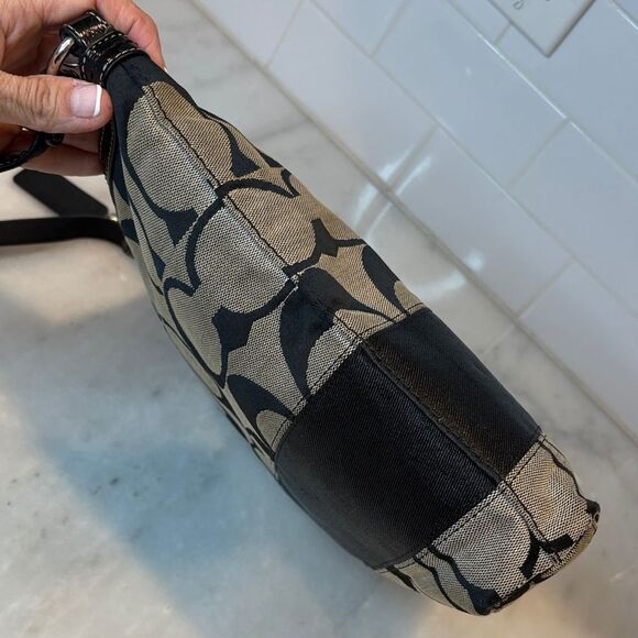 Coach Bag Purse Handbag Crossbody Bag Y2K Signature Logo Stripe File Swing Pack - Picture 5 of 15